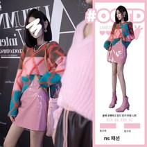 가을 깅엄 디자인 느낌의 파스텔톤에 감미로운 서양풍 니트 스웨터