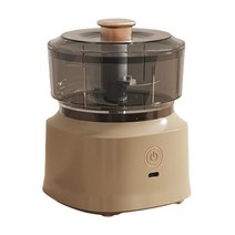 양파 커터 푸드 프로세서 블렌더 350ml 다기능기구 믹서 고기 토마토 샐러드 용 전기 미니 마늘 쵸퍼, 옅은 커피색, 플라스틱