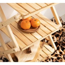 원목 접이식 선반 3단/4단 실용성 선반 인테리어 소품 신혼가구 틈새수납