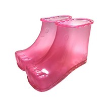 무좀 치료 기기 지료제 무좀 치료 기기 지료제 휴대용 발 목욕 마사지 구두 피트 기분 전환 덧신 경혈, 분홍색