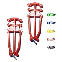 Bagdent 컨트리 스키 폴 홀더 범용 노르딕 캐리어 [미국 직배송], Red