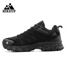 등산화남자 HIKEUP남성 하이킹 신발 메쉬 패브릭 스웨이드 가죽 야외 스포츠 남성 트레킹 워킹 등산 발가락 안전