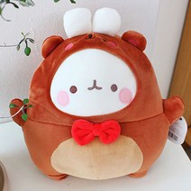 몰랑이인형 30cm 모찌 동물 몰랑 통통 애착 토끼 인형 쿠션 귀여운, 곰