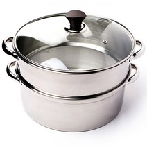 다하임 명품 스텐2단 찜기 세트 (구떼29cm), 1개, 29cm