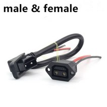 Yadea/Aima 전기 자동차 용 도매 전기 자전거 충전 포트 및 케이블 여성/남성 충전/방전 소켓, 22_CHINA