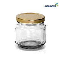 소형 잼 조미료 딸기청 레몬청 된장 수제청 초콜릿 녹즙 소분 유리 밀폐 용기 병 보관통 높은병 250g 255ml, 블랙