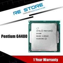 인텔 펜티엄 G4400 3.3GHz 듀얼코어 듀얼 스레드 CPU 프로세서 2M 54W LGA 1151 127755, 없음