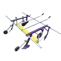초 밀착 1인용 수동 비닐 피복기 멀칭기 텃밭 관리기, 150cm 고융기형