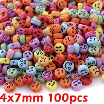 만화 웃는 얼굴 아크릴 비즈 쥬얼리 만들기위한 여러 가지 빛깔의 스페이서 4-16mm Diy 팔찌 액세서리 10-100 개, [11] 11