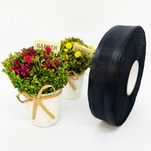 포장 리본 끈 제이제이리본 양단오간디B 7mm 15mm 25mm 40mm 20컬러 ( 길이 45M 90M ) 공단리본, OB1, 15mm(45M)