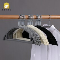 리프엘 어깨뿔방지 논슬립 옷걸이 4컬러, 10개입, 블랙