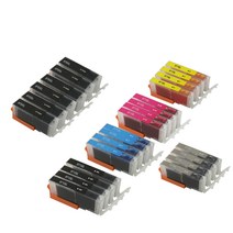 캐논 TS8090 MG7790용 PGI-970 CLI-971 대용량 XL 호환 카트리지, 26개 구성 (6카트리지 4세트 + PGBK 2개)