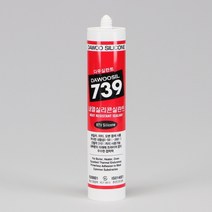 다우실란트 실리콘 내열용 회색 270ml 다우실739, 1개