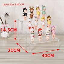 아크릴 보석 디스플레이 랙 3 층 분리형 사다리 프레임 향수 투명 선반 매장 도구 WF, 40X21X15