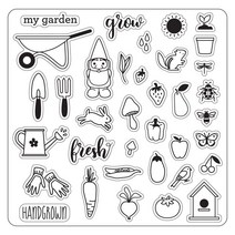 Fiskars Lia Griffith 20.3cm x 투명 스탬프 손으로 자란103003