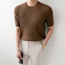골지 라운드 부드러운 썸머 쿨 반팔 니트(7color)