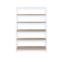 스피드랙 V2 6단 선반 1100 x 400 x 2100 mm, 화이트(앵글)