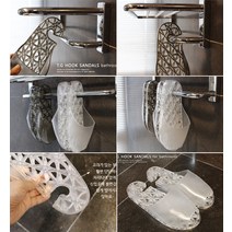 원가몰 후크 샌들- 욕실 베란다 슬리퍼 (디자인 특허상품. 쾌속건조 물때 곰팡이 걱정 없어요), 블랙