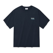 멀티 로고 티셔츠 네이비, S