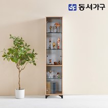 동서가구 소프 디프 400 키큰 유리 장식장 DNA022 착불, 오크