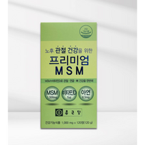 종근당 프리미엄 엠에스엠 손목 무릎 관절 연골 영양제 MSM 식이유황 비타민D 아연, 4박스, 종근당MSM 120정