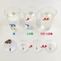 에듀아띠 용액의 진하기 비교 비중계 만들기 플라스틱 분리 실험 5인용 화학실험세트
