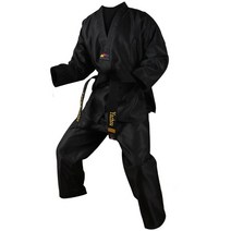 태권도 발차기미트 태권도복 블랙 유니폼 도복 Wtf 코튼 세트 의류 성인 키즈 남성 여성 TKD 벨트 가라테 정장