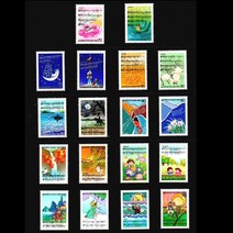 음악시리즈 기념우표(1-9집) / 18종 / 1985-1993년, 음악18종+독일마운트 작업