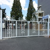 엘토로 아트휀스 대문 1-3 높이0.9m폭2m 울타리 전원주택 담장 디자인 목재 철문 출입문