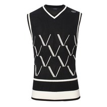 그린퀸 ges22611mNGQ006 남성 도톰한 V무늬 니트 조끼/가을겨울/2-color