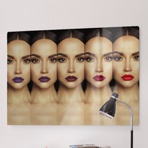 데코밍샵폼아크릴액자78CmX56Cm_입술색에따른이미지변화_노프레임액자_af225