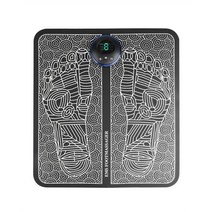 발 바닥 스트레칭 지압 기 매트 ems 마사지 마사지 장치 혈액 순환 calf electric detox insoles spa vibro 다리 myostimulator tool, 8 모드 19 기어