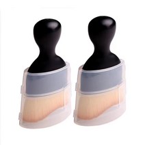 우솔 차량 실내청소 미니 브러쉬 (블랙 2개), 블랙, 2