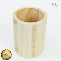 연필꽂이 색칠놀이 원형 나무 연필통 세트 퍼즐만들기