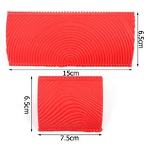 2pcs 고무 페인트 롤러 브러시 실린더 모조 나무 Graining 도구 세트 홈 인테리어 아트 엠보싱 DIY 벽 페인트 그림, B_CHINA