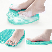 클린 풋 브러쉬 핑크 실리콘 솔 욕실 샤워용품 발가락 마사지 지압효과 피로 미끄럼방지