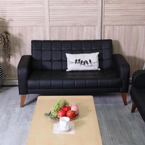 직원 휴게실 공장 작업장 3인소파 의자 미용실 호텔 펜션 미니 사무실 매장, 다크레드