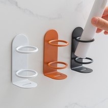 래븐 더블 링 포인트 벽걸이 칫솔 거치대, 블랙4개입, 1개