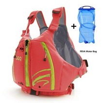 PVC 폼 카약 구명 조끼 CE 인증 부력 보조 안전 낚시 수상 스포츠 구명조끼, WITH water bag, XL-XXL