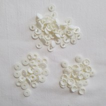 수연패션 티단추9mm 50세트, 아이보리