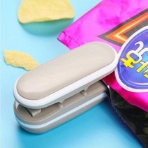 밀봉기 비닐 접착기 봉지 붙이기 접착 휴대용 실링기, 밀봉기 화이트, 1개