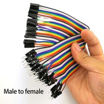 10CM 수-수 암-수 40 핀 점퍼 와이어 연결 라인 브레드 보드 케이블 DIY 키트 남성 여성-암, 01 10cm, 01 male to female wire