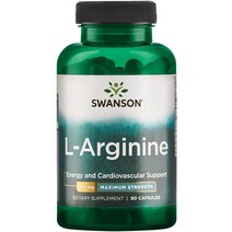 스완슨 아미노산 초강력 L-아르기닌 850mg 90캡슐