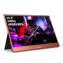 15.6 인치 240hz 100 sRGB 게임 모니터 Usb C 유형 HDMI-삼성 덱스 모드 S21 맥북 프로 스위치 휴대용 호환 Samsung DEX Mode Macbook, Orange