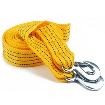 3 톤 4 미터 나일론 자동차 견인 케이블 트럭 트레일러 윈치 끌어 오기 밧줄 스트랩 후크 밴 도로 안전 비상 도구, 보여진 바와 같이, 하나, 1개