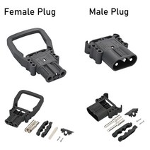 전동지게차 7톤지게차 5톤지게차 3톤지게차 대용량 커넥터 지게차 배터리 전원 퀵 플러그 80/160/320Amp D, 08 320A Female Plug