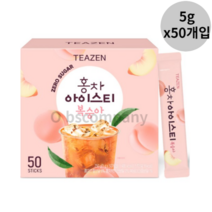티젠 홍차 아이스티 복숭아 분말, 250g, 1개, 1box