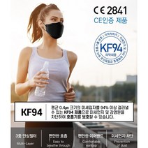 (국내생산) 식약처허가 KF94 솔래 방역용마스크 1매입(대형) x 100매 미국FDA/유럽CE 인증 마스크 골라담기(화이트 블랙), 화이트