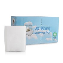 [경기점] 차밍 고급 화장솜 차밍파프 80매(파랑)