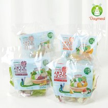데이밀 자연을담은 샐러드 8가지 토핑 혼합4종 토핑샐러드 국내산 야채믹스 + 증정행사 양배추채 1팩, 실속토핑B 4팩+실속토핑C 4팩, 흑임자드레싱 8개